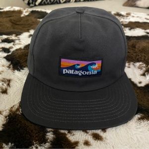 Patagonia black snap back hat